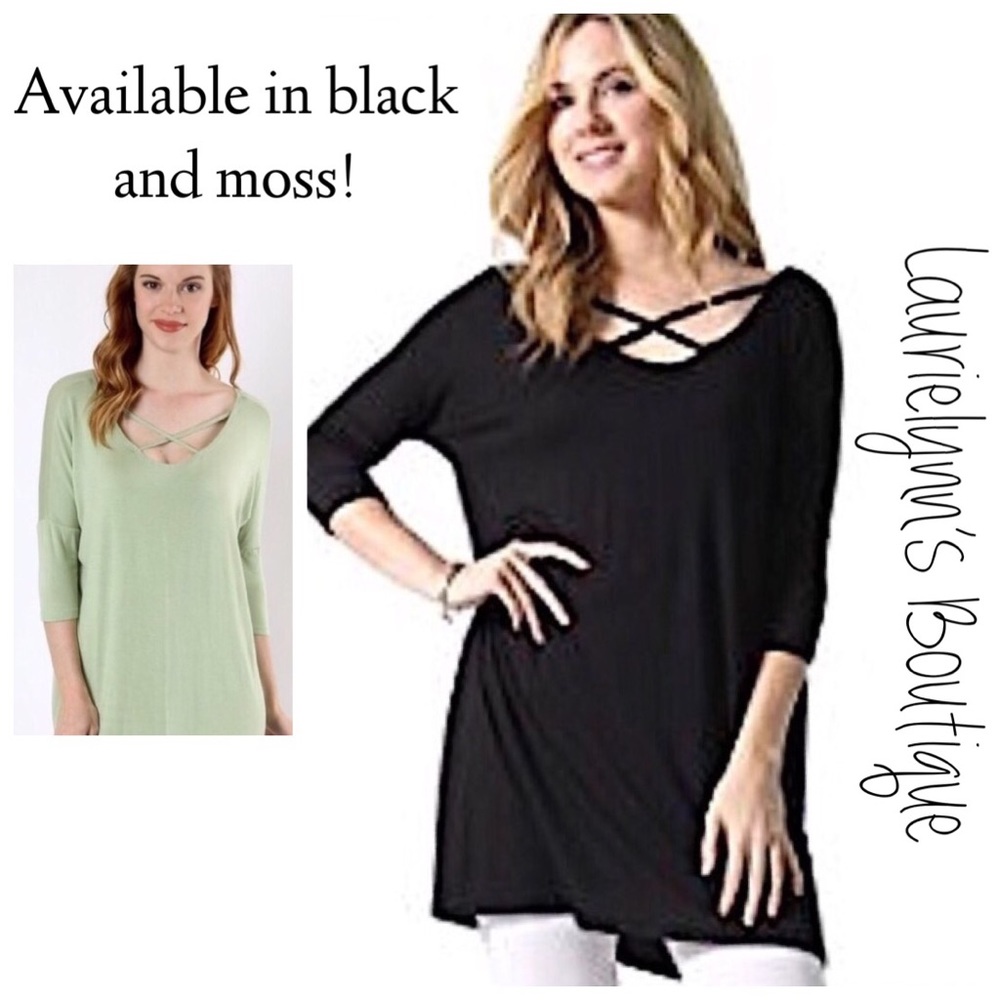 Bundle only item -3 left Sage Caged tunics/all sizes. Washed once. - Picture 2 of 8